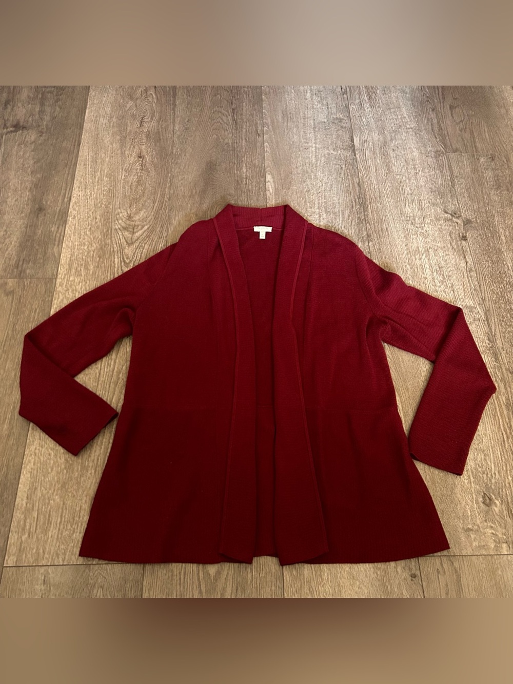 Talbots Open Front Long Sleeve Cardigan Sweater Size Medium